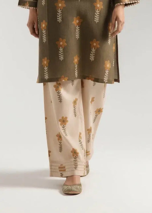 Stylish Women's Stitched Suit - 2 Pcs Printed Shirt and Trouser