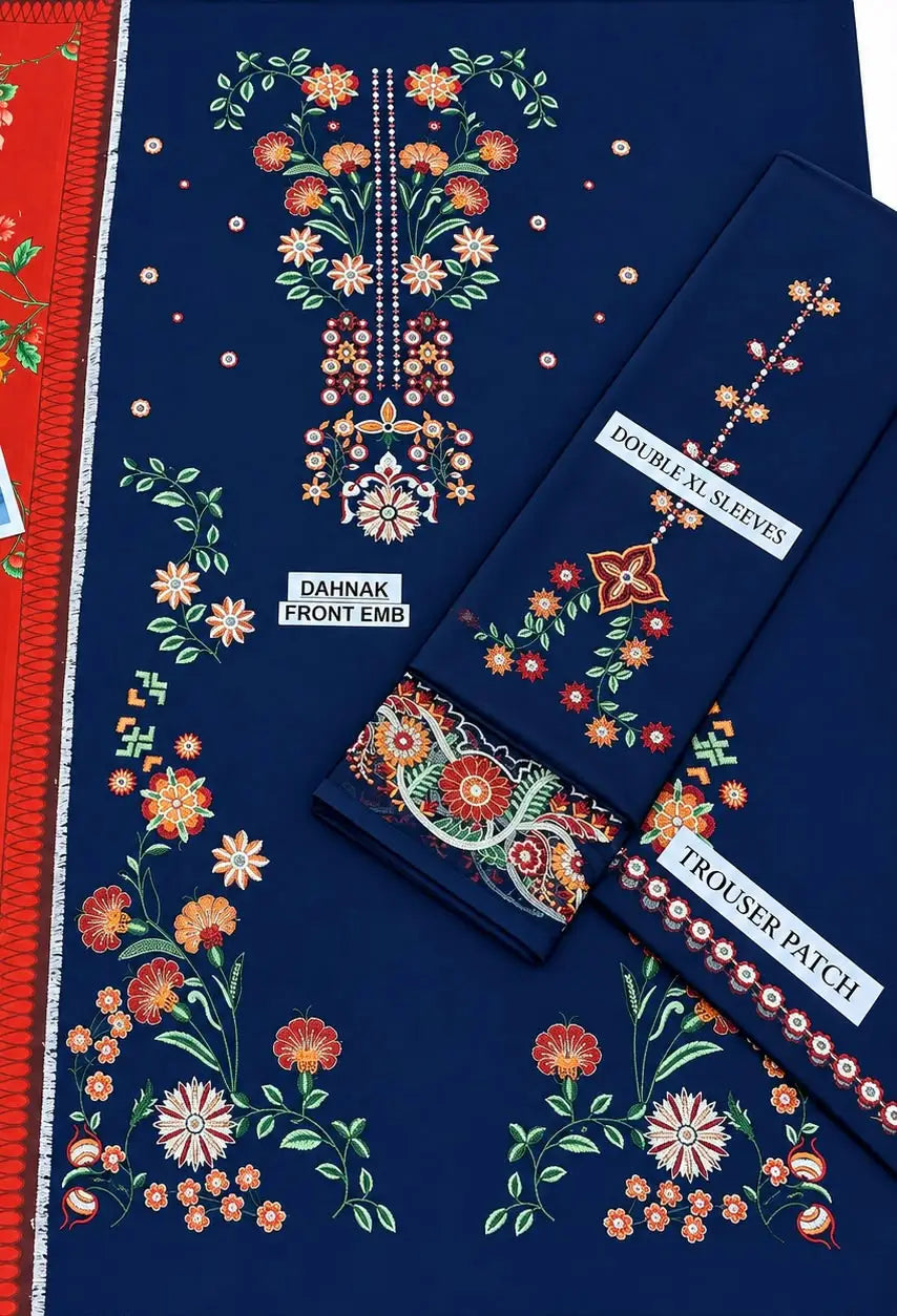 Winter Collection Dhanak 3 Piece Unstitched Suit