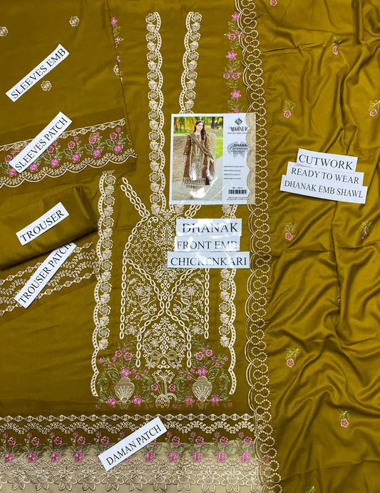 MAHNUR UNSTITCHED PREMIUM WINTER COLLECTION